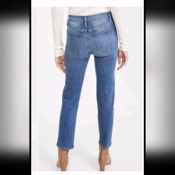 Frame Womens Medium Wash Le High Straight Leg Premium Stretch Jean 31 - Picture 2 of 15